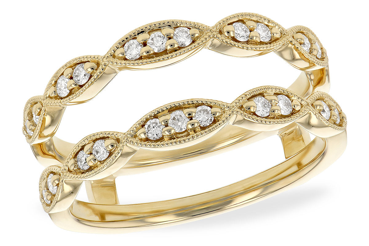 Allison Kaufman Diamond Ring Guard in 14K Yellow Gold, 0.23 ctw (W2000)