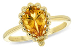 Allison Kaufman Citrine Ring in 14K Yellow Gold, 1.06 ctw