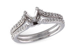 Allison Kaufman Diamond Engagement Ring Semi-Mount in 14K White Gold, 0.35 ctw (L7421)
