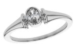 Allison Kaufman Fancy-Cut Diamond Ring in 14K White Gold, 0.23 ctw