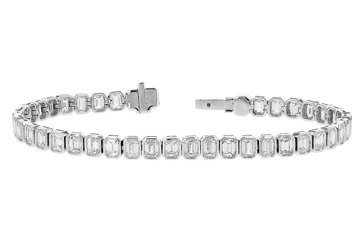Allison Kaufman Fancy-Cut Diamond Bracelet in 14K White Gold, 8.05 ctw
