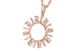 Allison Kaufman Diamond Necklace in 14K Rose Gold, 0.14 ctw (N8271), alternate view