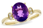 Allison Kaufman Amethyst & Diamond Ring in 14K Yellow Gold, 2.16 ctw
