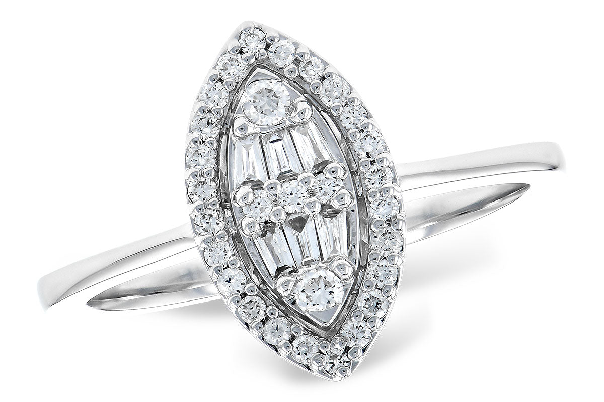 Allison Kaufman Diamond Ring in 14K White Gold, 0.25 ctw (D5848)