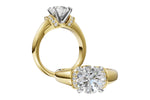 Allison Kaufman Diamond Engagement Ring Semi-Mount in 14K Yellow Gold, 0.14 ctw (L7954), alternate view