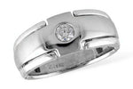 Allison Kaufman Diamond Men's Wedding Band in 14K White Gold, 0.23 ctw