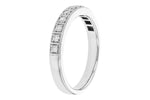 Allison Kaufman Diamond Wedding Band in 14K White Gold, 0.23 ctw, alternate view