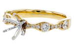 Allison Kaufman Diamond Engagement Ring Semi-Mount in 14K Yellow Gold, 0.50 ctw (L7888), alternate view