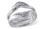 Allison Kaufman Diamond Ring Guard in 14K White Gold, 0.19 ctw (W1914)