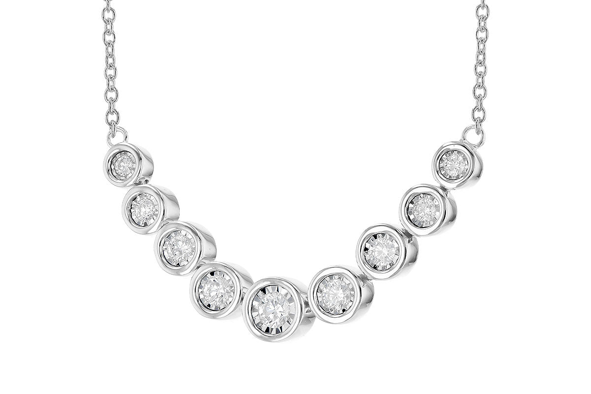 Allison Kaufman Diamond Necklace in 14K White Gold, 0.75 ctw, alternate view