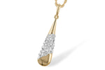 Allison Kaufman Baguette Diamond Necklace in 14K Yellow Gold, 0.14 ctw (N8439)