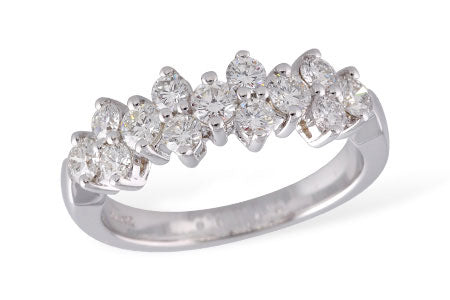 Allison Kaufman Diamond Wedding Band in 14K White Gold, 1.00 ctw (WR120-1)