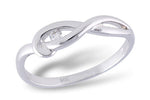 Allison Kaufman Diamond Ring in 14K White Gold, 0.04 ctw (D5144)