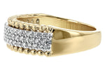 Allison Kaufman Diamond Wedding Band in 14K Yellow & White Gold, 0.50 ctw (W2204), alternate view