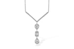 Allison Kaufman Diamond Necklace in 14K White Gold, 0.50 ctw (N8259)