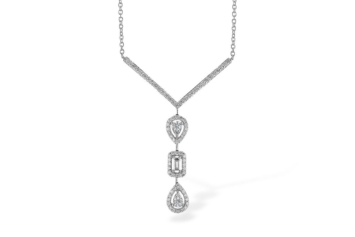 Allison Kaufman Diamond Necklace in 14K White Gold, 0.50 ctw (N8259)