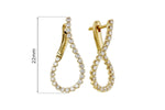 Allison Kaufman Diamond Earrings in 14K Yellow Gold, 0.50 ctw (E2417), alternate view