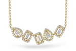 Allison Kaufman Diamond Necklace in 14K Yellow Gold, 0.55 ctw