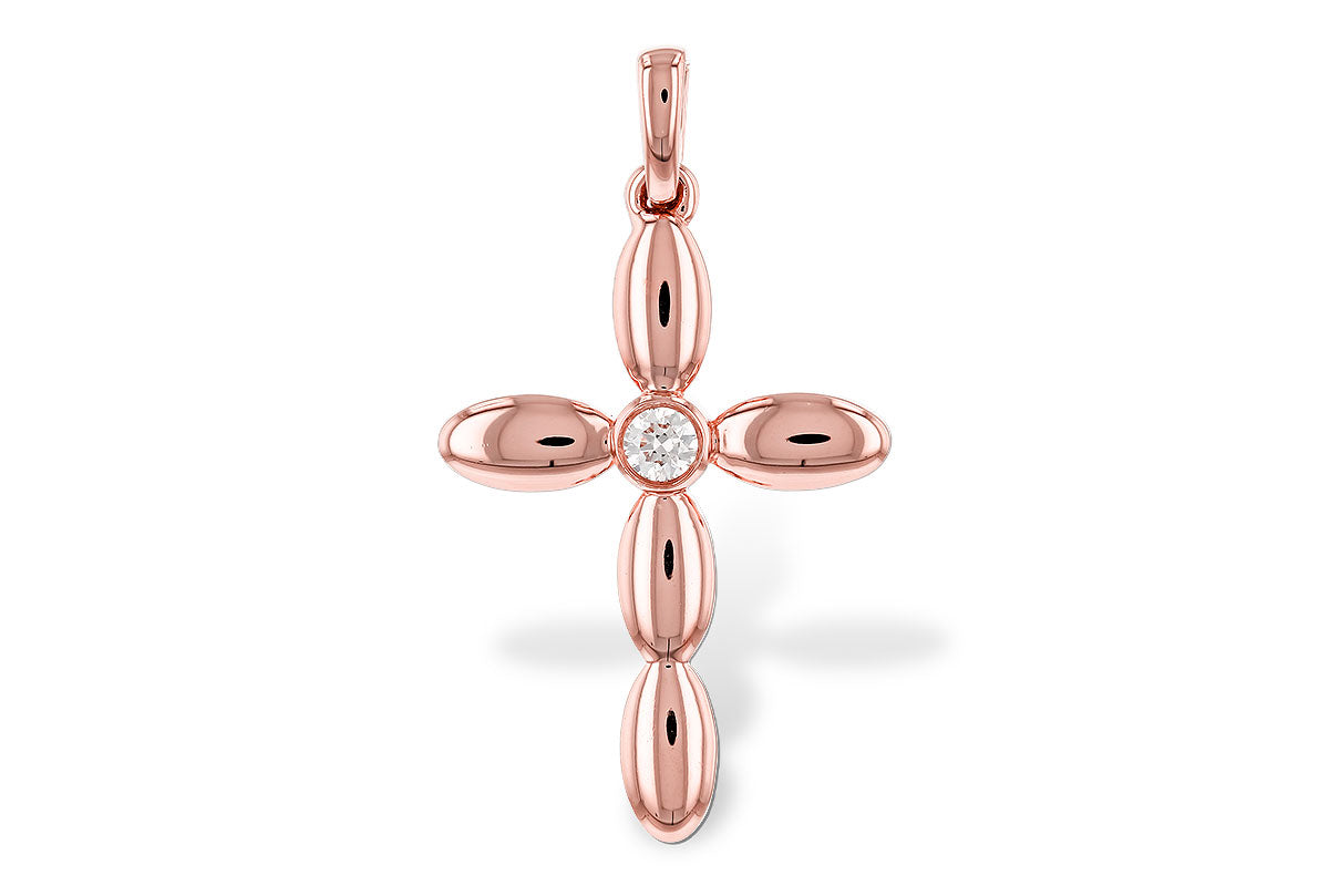 Allison Kaufman Diamond Pendant in 14K Rose Gold, 0.04 ctw