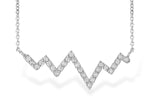 Allison Kaufman Diamond Necklace in 14K White Gold, 0.21 ctw