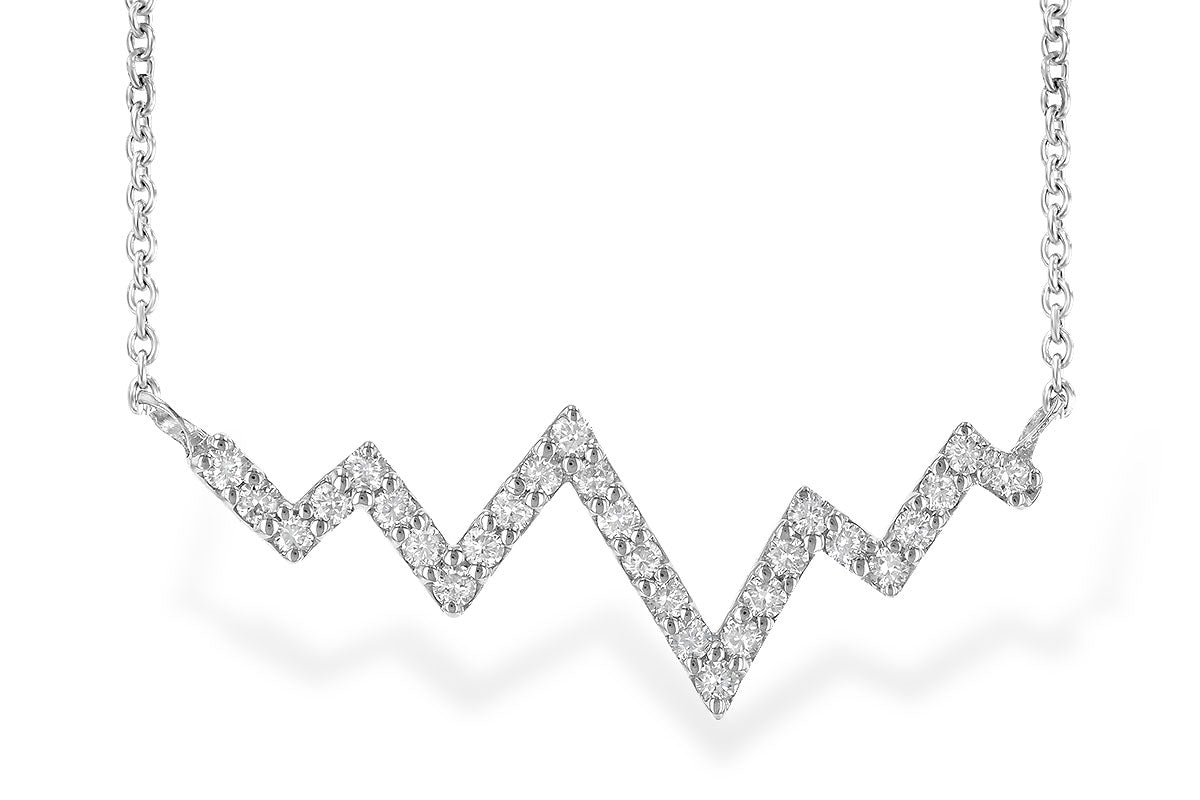 Allison Kaufman Diamond Necklace in 14K White Gold, 0.21 ctw