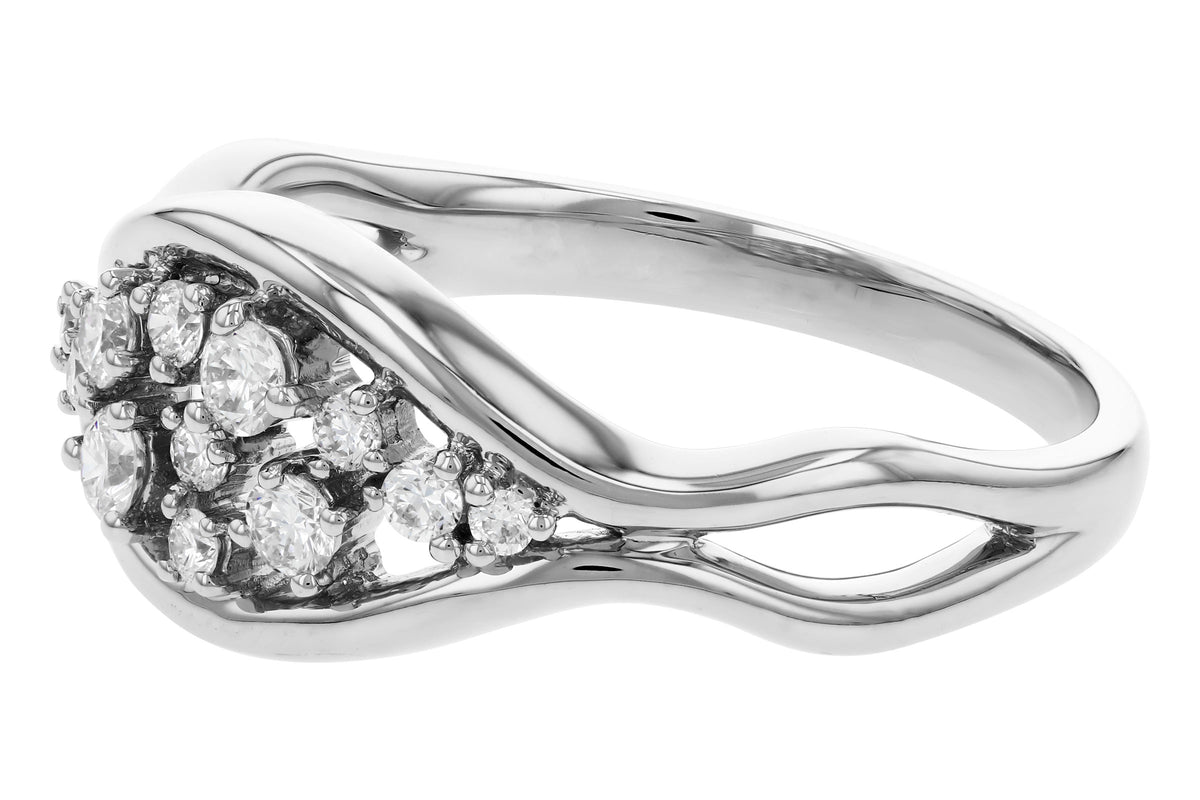Allison Kaufman Diamond Ring in 14K White Gold, 0.26 ctw (D6123), alternate view