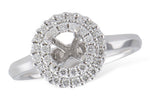 Allison Kaufman Diamond Engagement Ring Semi-Mount in 14K White Gold, 0.30 ctw (LR134-30)