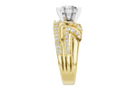 Allison Kaufman Diamond Engagement Ring Semi-Mount in 14K Yellow Gold, 0.45 ctw, alternate view