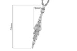 Allison Kaufman Diamond Necklace in 14K White Gold, 0.35 ctw, alternate view