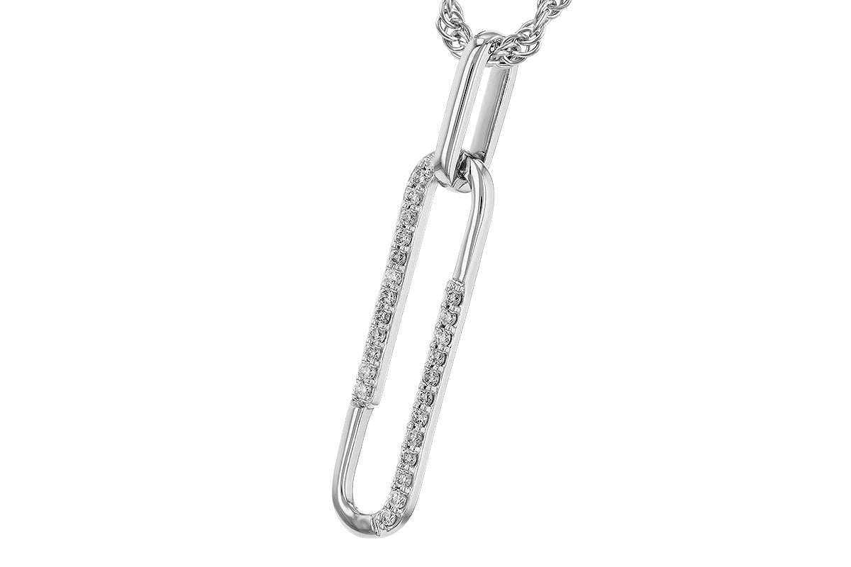 Allison Kaufman Diamond Necklace in 14K White Gold, 0.14 ctw (N8459), alternate view