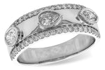 Allison Kaufman Diamond Wedding Band in 14K White Gold, 0.75 ctw (W2613)
