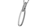 Allison Kaufman Diamond Necklace in 14K White Gold, 0.10 ctw (N8629), alternate view