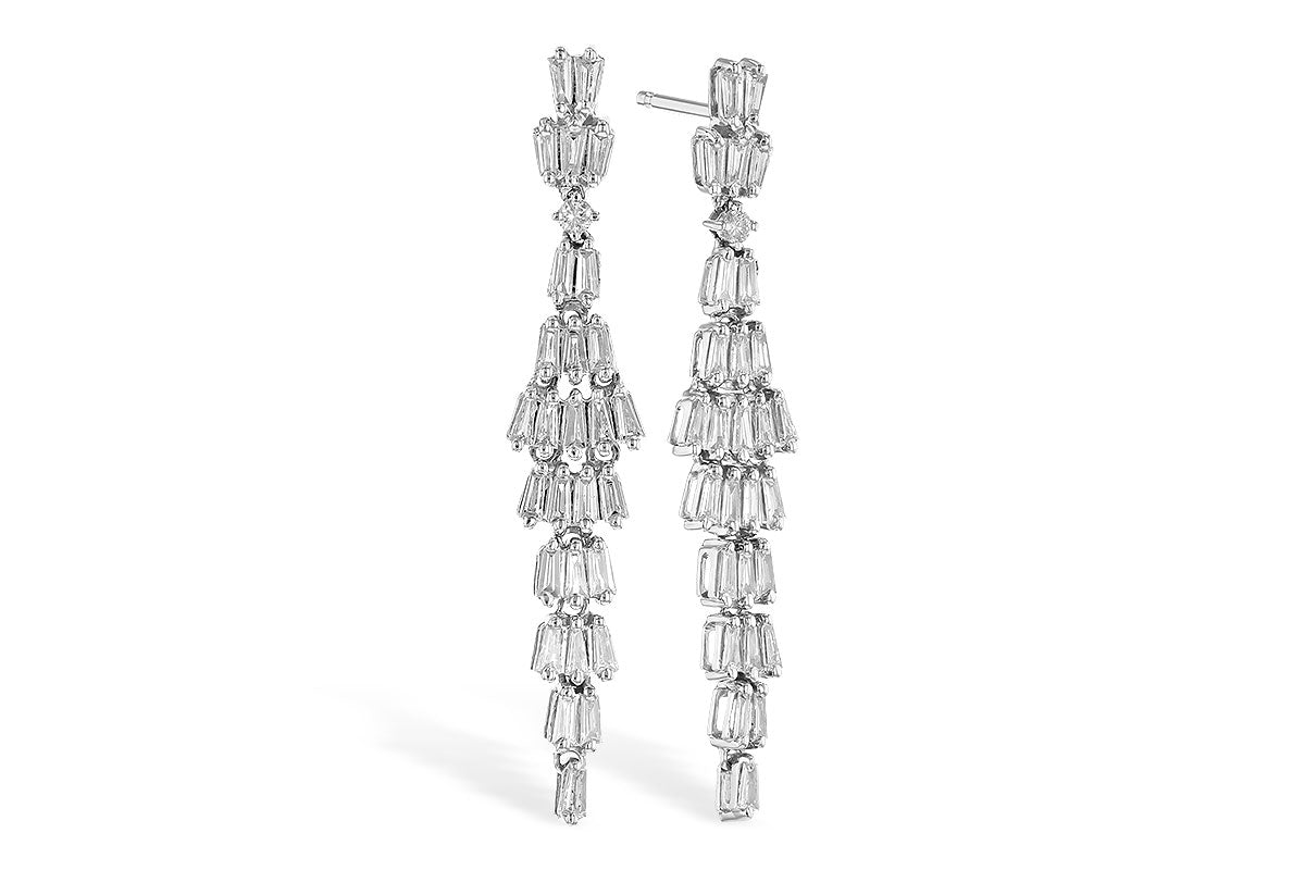 Allison Kaufman Diamond Earrings in 14K White Gold, 0.70 ctw (E2099)