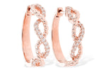 Allison Kaufman Diamond Earrings in 14K Rose Gold, 0.18 ctw (E2119)