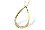 Allison Kaufman Diamond Necklace in 14K Yellow Gold, 0.15 ctw (N7715)