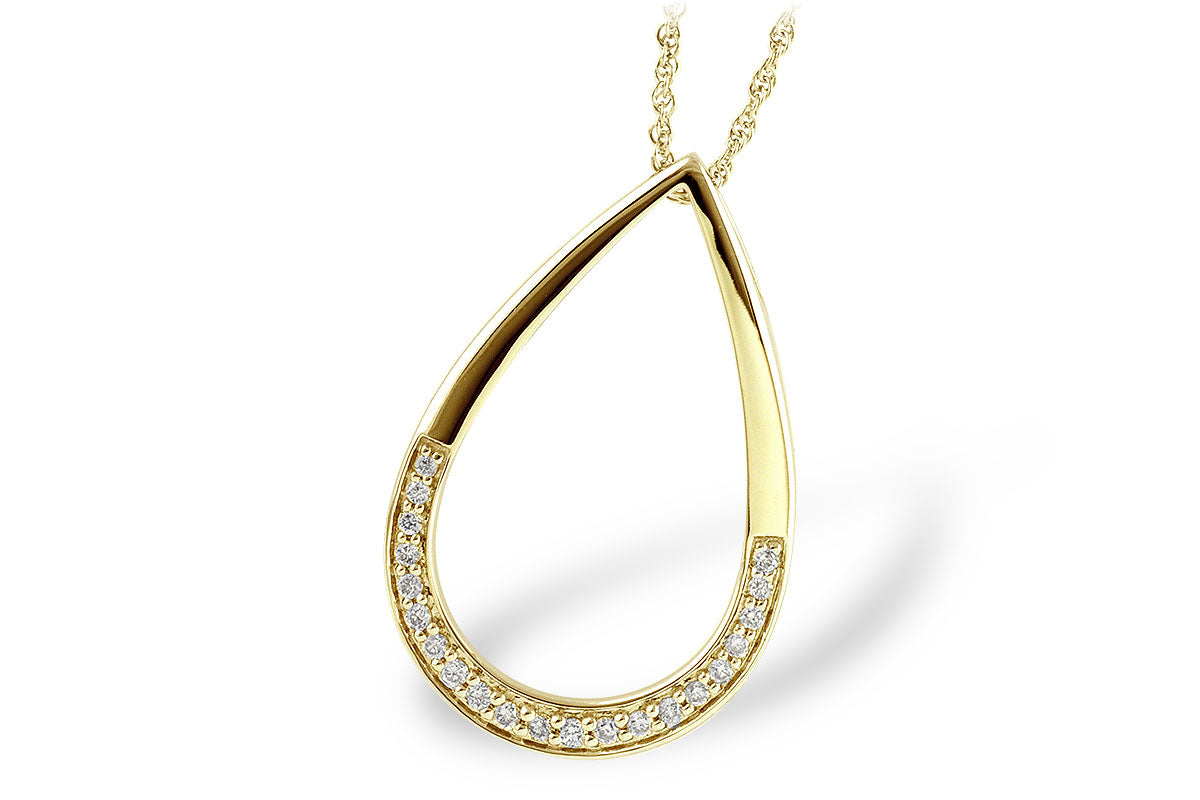Allison Kaufman Diamond Necklace in 14K Yellow Gold, 0.15 ctw (N7715)