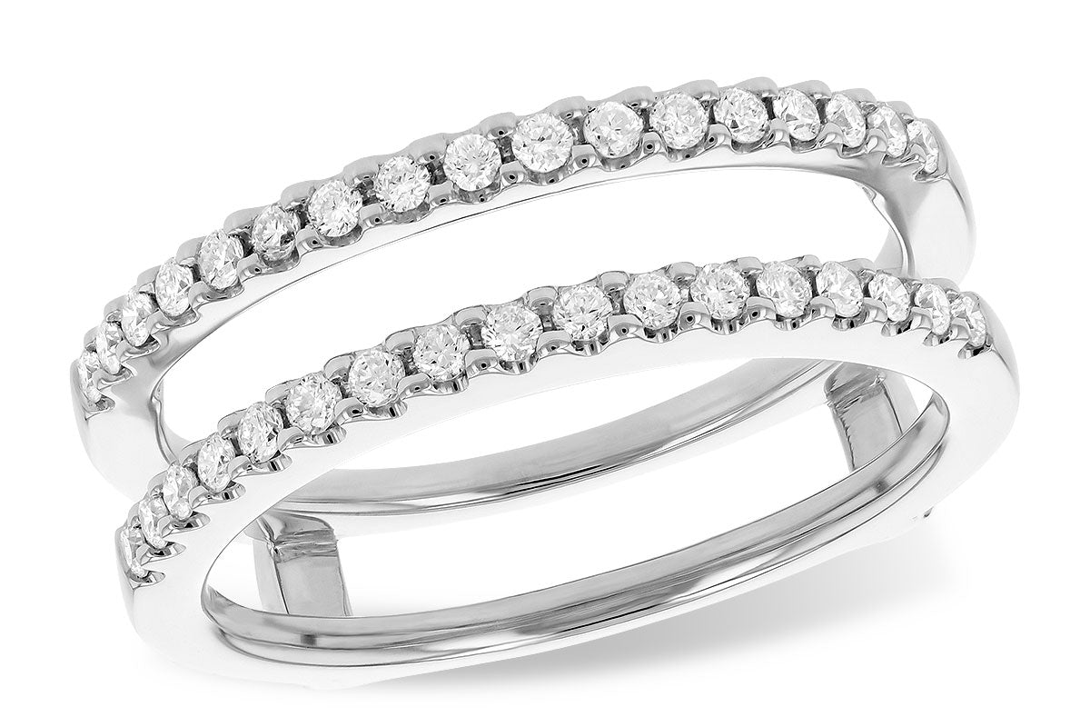 Allison Kaufman Diamond Ring Guard in 14K White Gold, 0.33 ctw