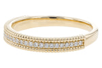 Allison Kaufman Diamond Wedding Band in 14K Yellow Gold, 0.14 ctw (W2543), alternate view