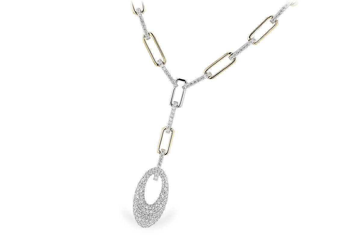 Allison Kaufman Diamond Necklace in 14K Yellow & White Gold, 1.05 ctw