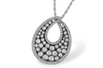 Allison Kaufman Diamond Necklace in 14K White Gold, 1.01 ctw