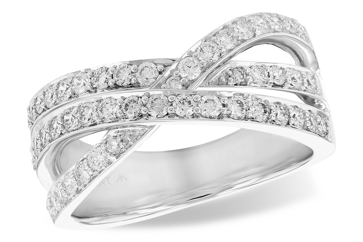 Allison Kaufman Diamond Wedding Band in 14K White Gold, 0.74 ctw