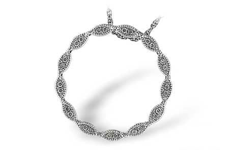 Allison Kaufman Diamond Necklace in 14K White Gold, 0.14 ctw (N7208)