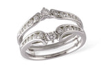 Allison Kaufman Diamond Ring Guard in 14K White Gold, 0.46 ctw