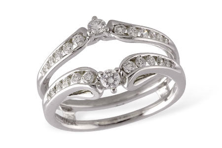 Allison Kaufman Diamond Ring Guard in 14K White Gold, 0.46 ctw