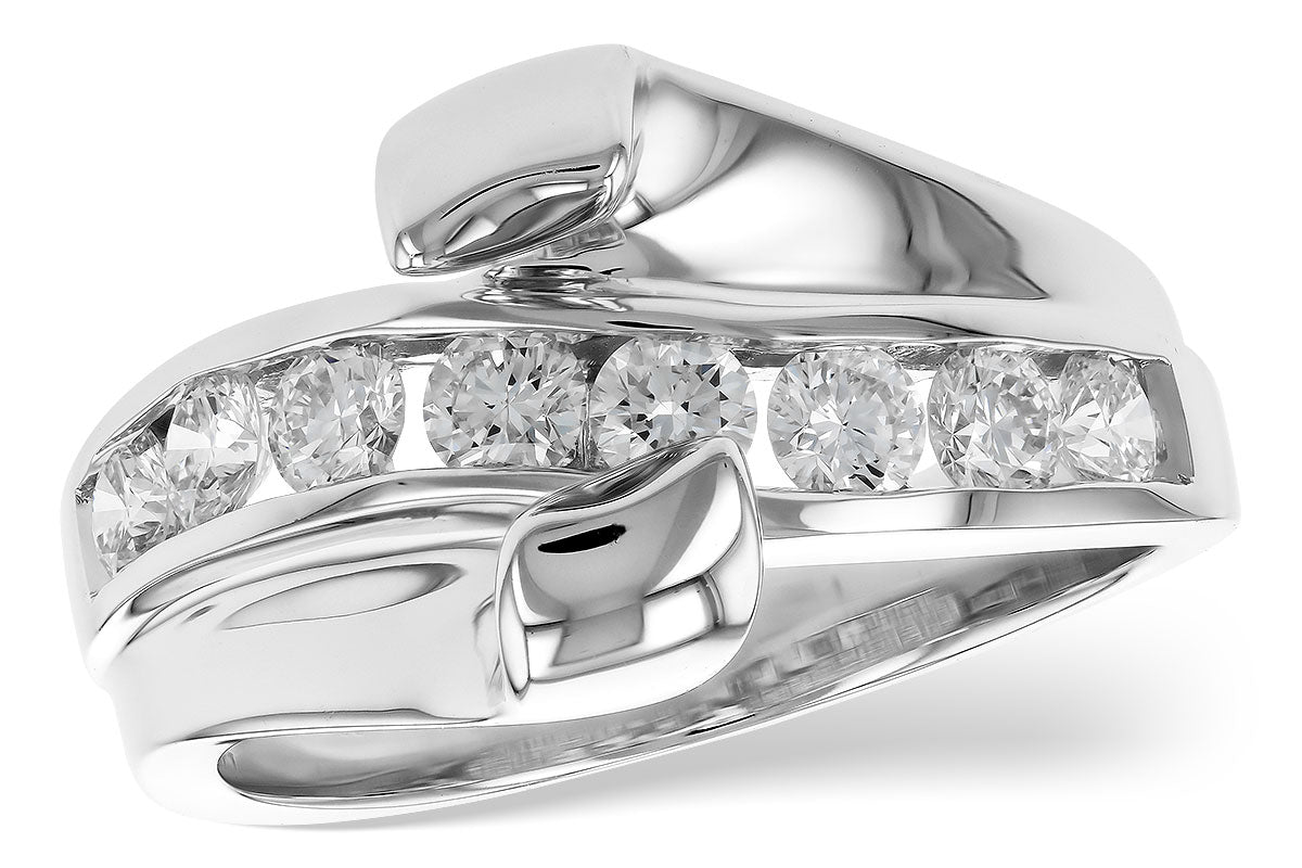 Allison Kaufman Diamond Engagement Ring Semi-Mount in 14K White Gold, 0.79 ctw