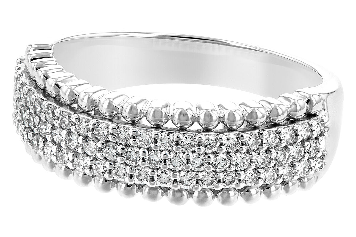 Allison Kaufman Diamond Wedding Band in 14K White Gold, 0.50 ctw (W2204), alternate view