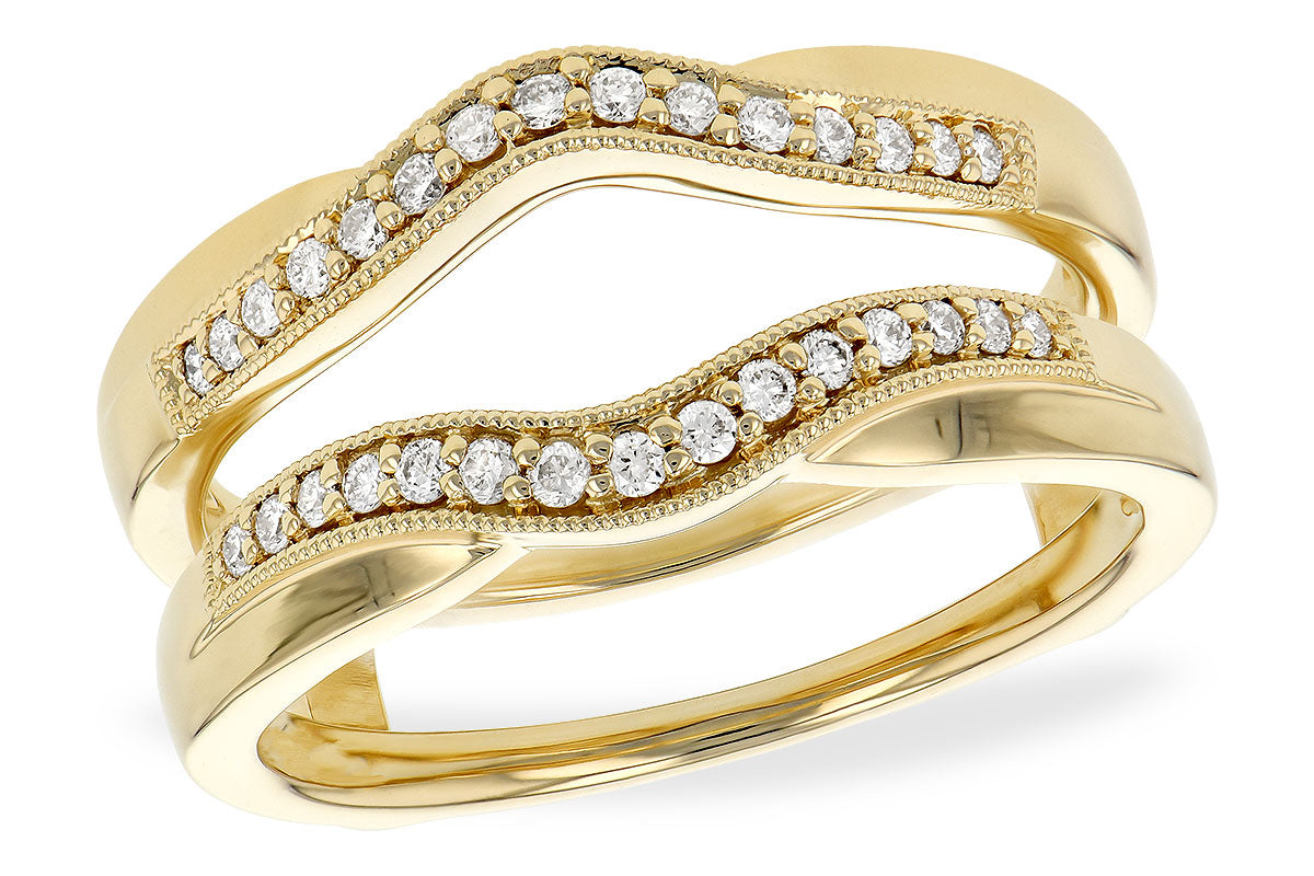 Allison Kaufman Diamond Ring Guard in 14K Yellow Gold, 0.19 ctw (W2001)