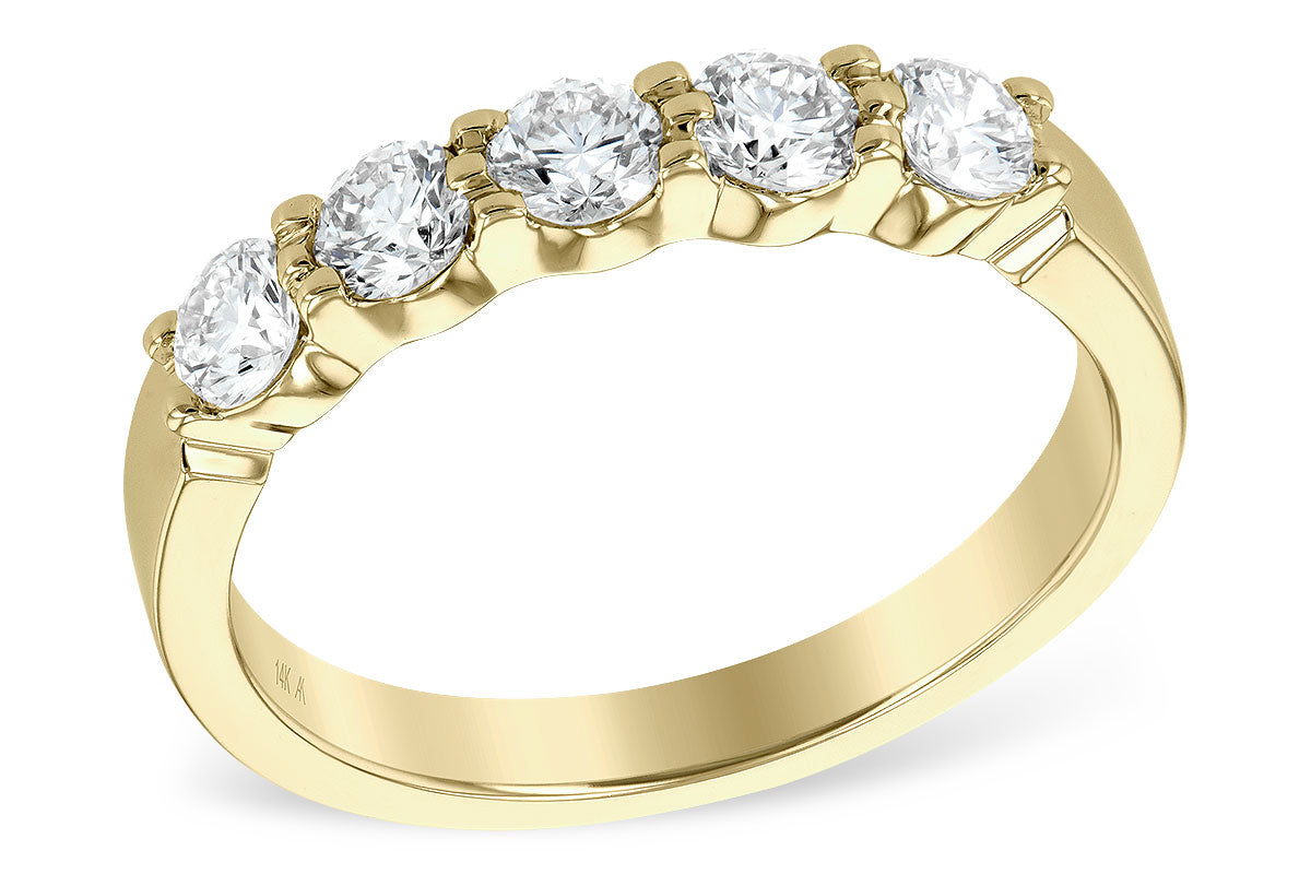 Allison Kaufman Diamond Wedding Band in 14K Yellow Gold, 0.75 ctw (WR125-75)