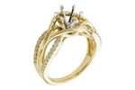 Allison Kaufman Diamond Engagement Ring Semi-Mount in 14K Yellow Gold, 0.25 ctw (L7617), alternate view