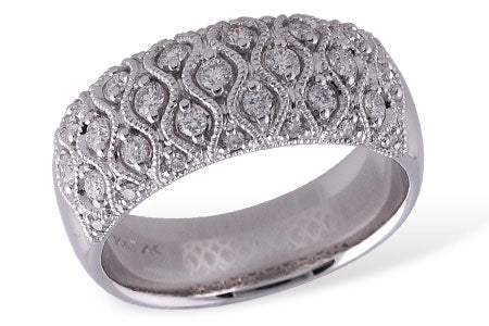 Allison Kaufman Diamond Wedding Band in 14K White Gold, 0.48 ctw